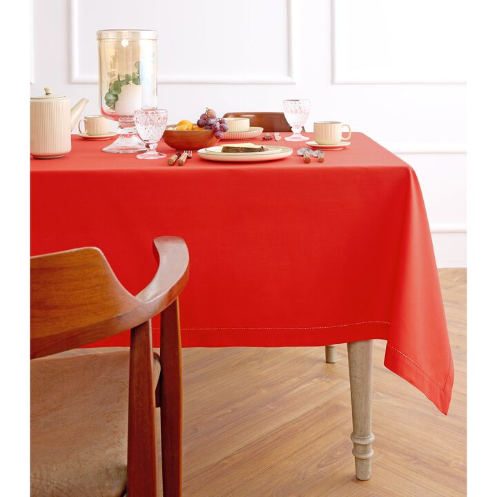 Cotton Linen Tablecloth - Cotton Linen Hemstitch