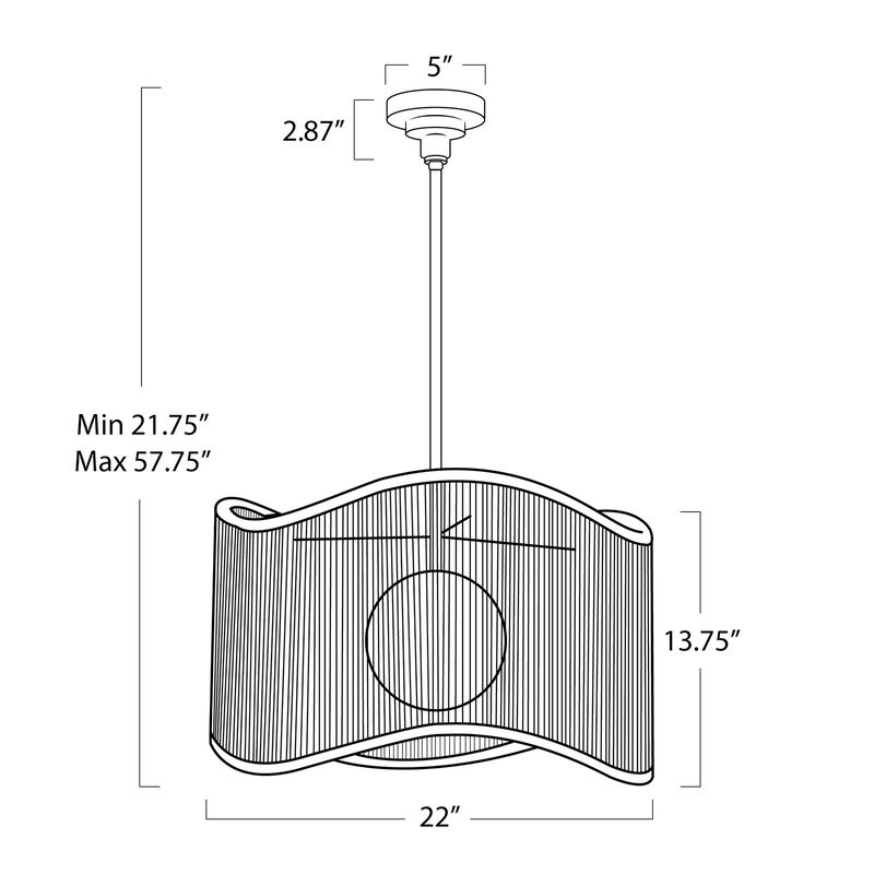 Coastal Living Nimes Drum Pendant