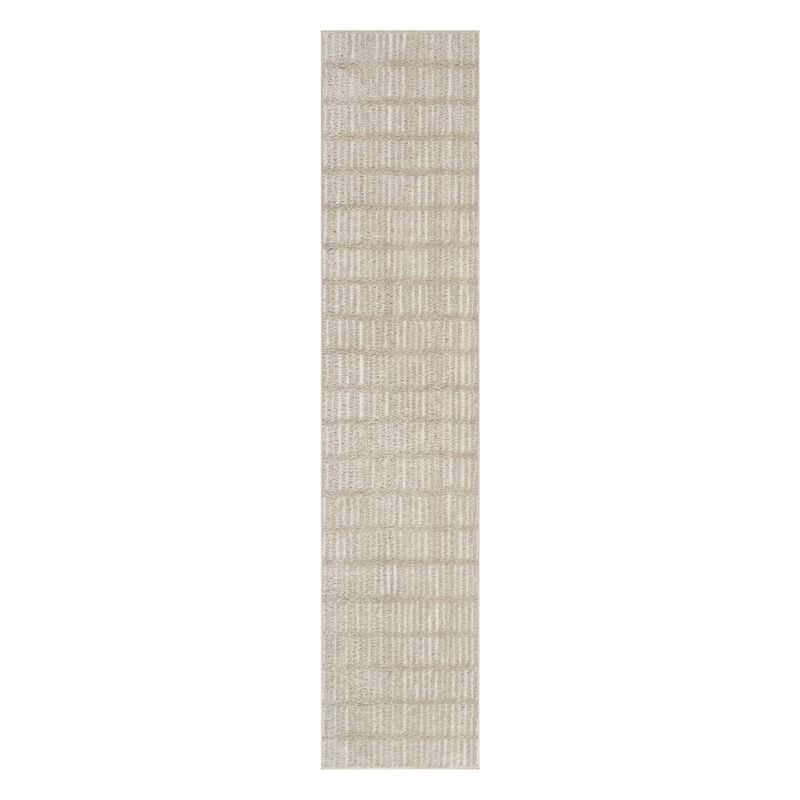 HomeRoots Geometric Runner Rug image number 2