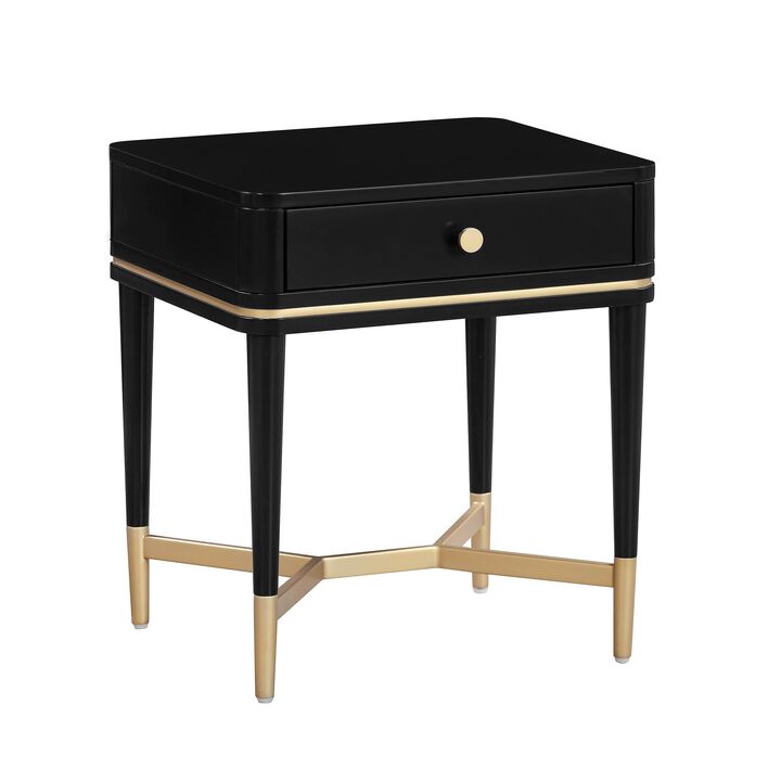 Casafoyer Julieta Black Nightstand