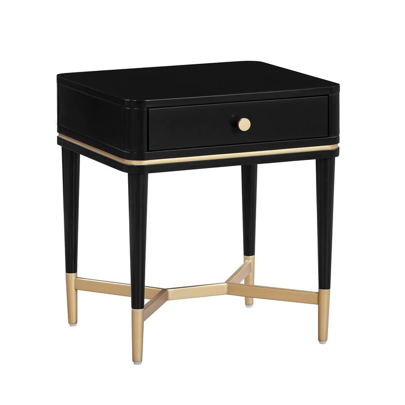 Casafoyer Julieta Black Nightstand image number 0