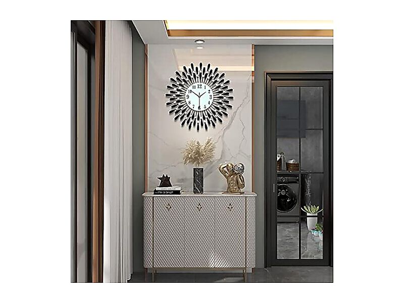 Large Wall Clocks Living Decor Big Modern Silent Clock Non Ticking Bedroom image number 2