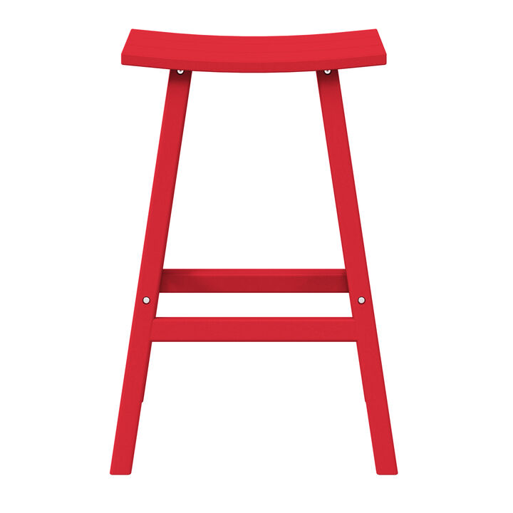 WestinTrends Westintrends 29" height Outdoor / Patio Saddle bar stool