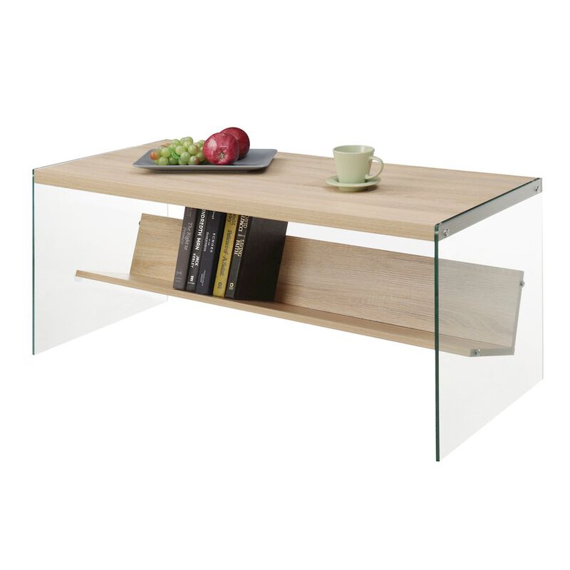 Convience Concept, Inc. SoHo Glass Coffee Table with Shelf