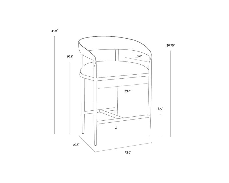 Zanatta Counter Stool