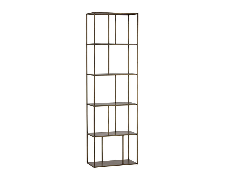 Jareth Small Antique Brass Bookcase image number 0