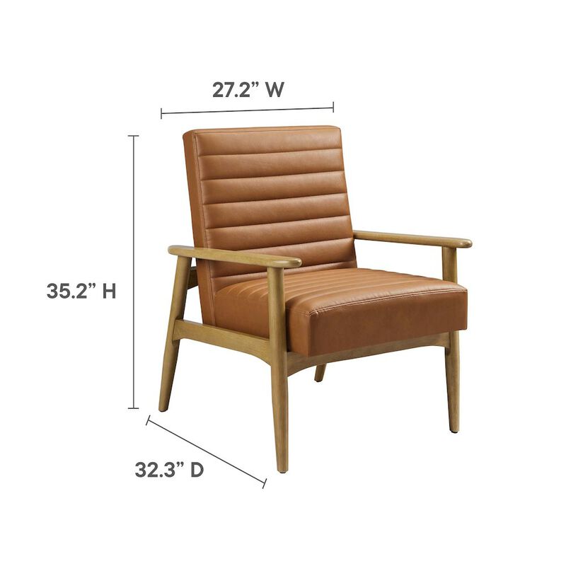 Jensen Vegan Leather Accent Chair image number 2