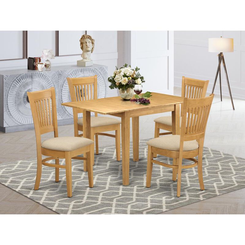 East West Furniture Dining Room Set Oak