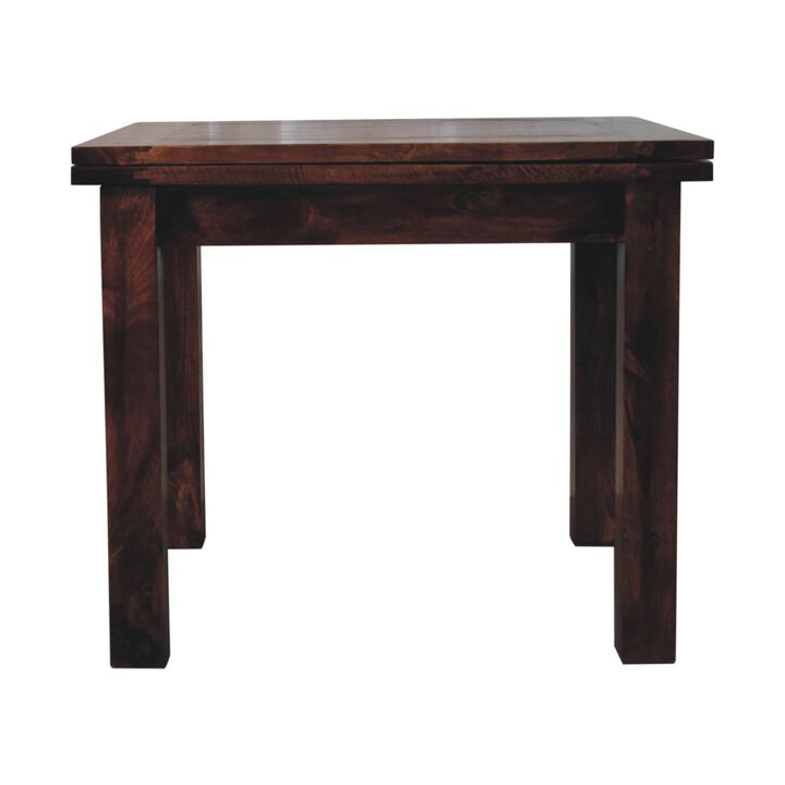 Artisan Furniture Solid Wood California Walnut Extendable Butterfly Dining Table