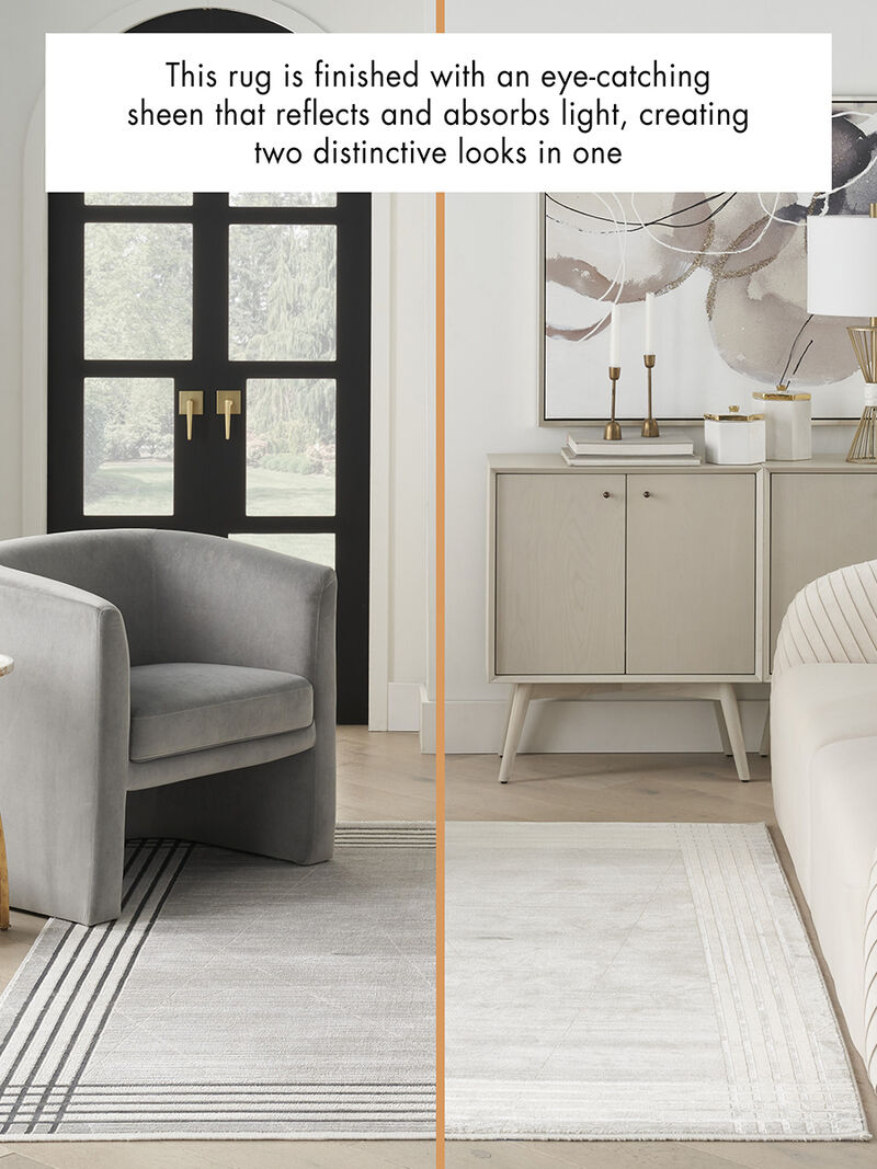 Desire DSR01 Gray/Silver 9' x 12' Rug