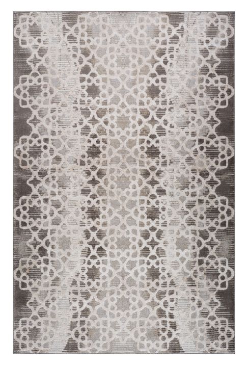 HomeRoots Abstract Distressed Area Rug