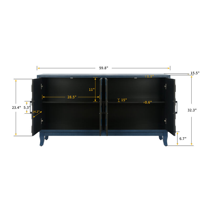 Thickened Lacquered Sideboard image number 6