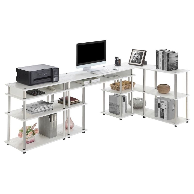 Convenience Concepts Designs2Go No Tools Desk, Printer Stand, and Console Table Set