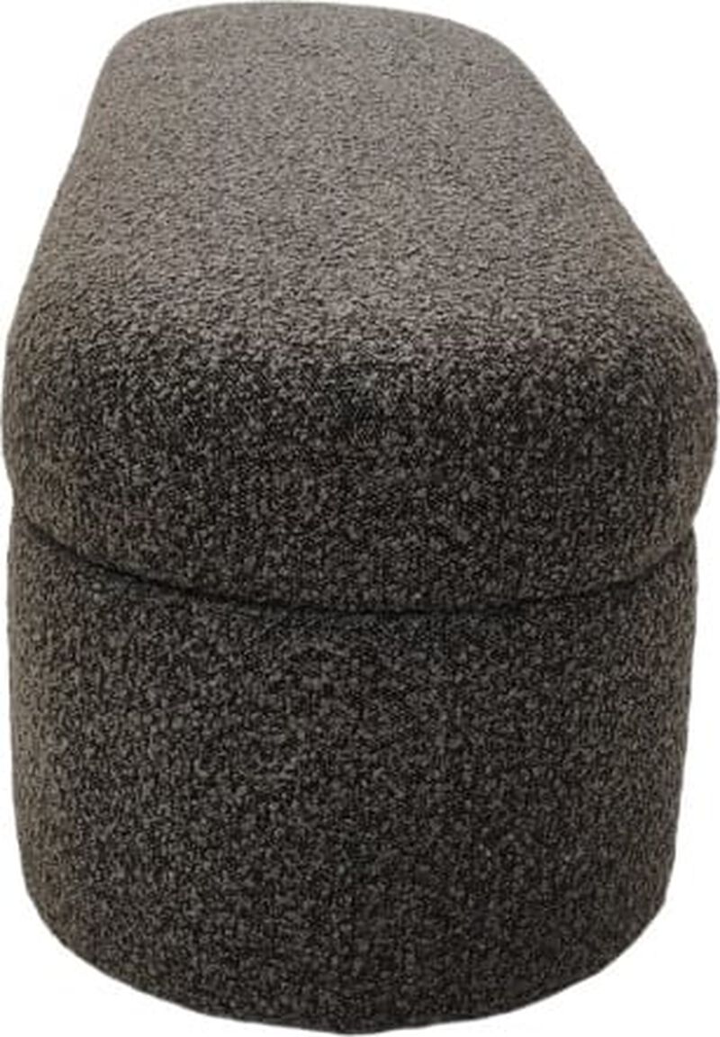 Kiki Upholstered Hinged Storage Bench in Pumpernickel Boucle image number 3