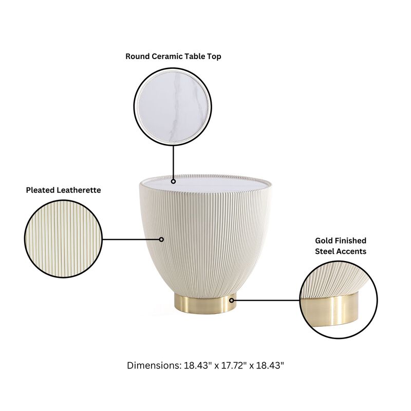 Anderson Cream End Table and Accent Table Set