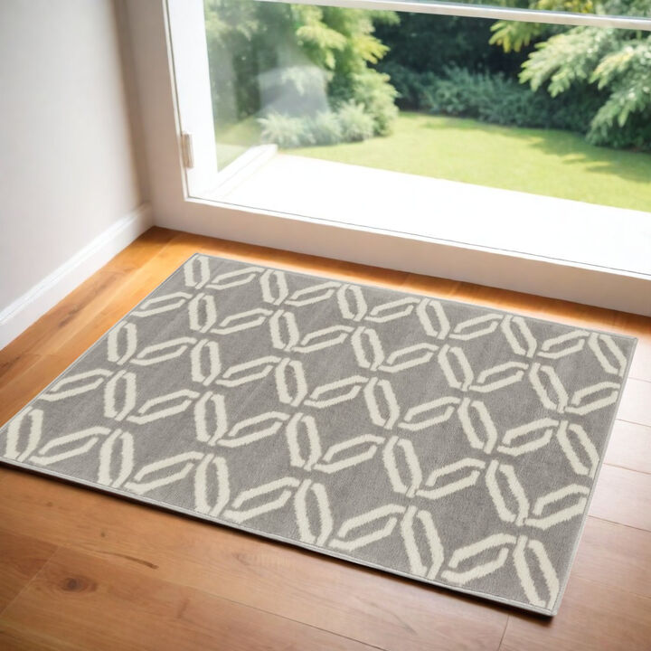 HomeRoots Trellis Area Rug