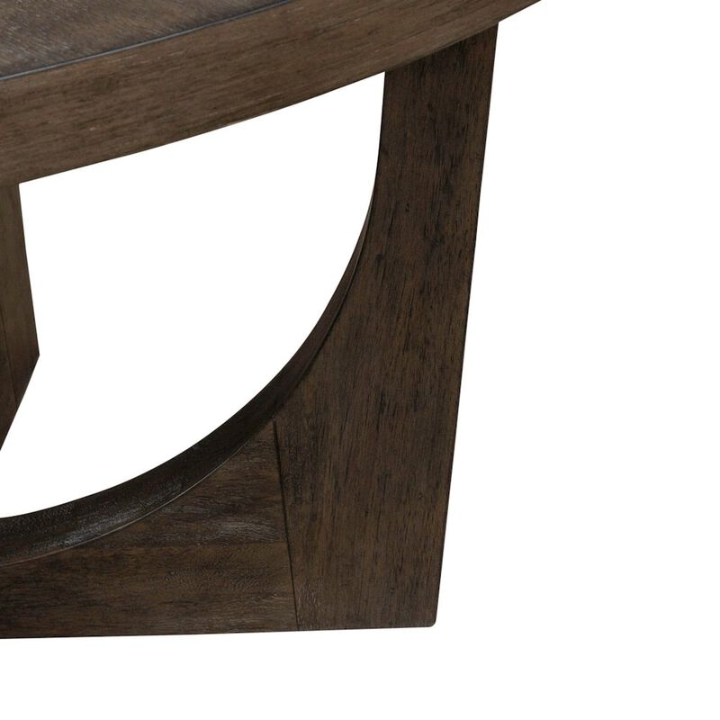 Liberty Furniture Cascade Pedestal Table for Dining Room with Removable Leaf - Satin Espresso Oak image number 8