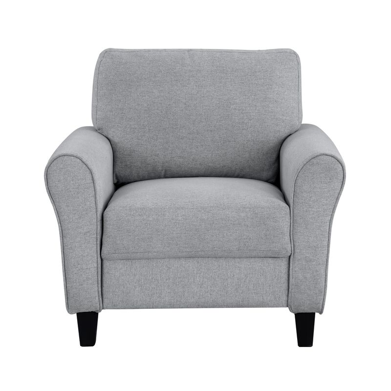 Streamdale Modern Upholstered Chair with Rounded Arms