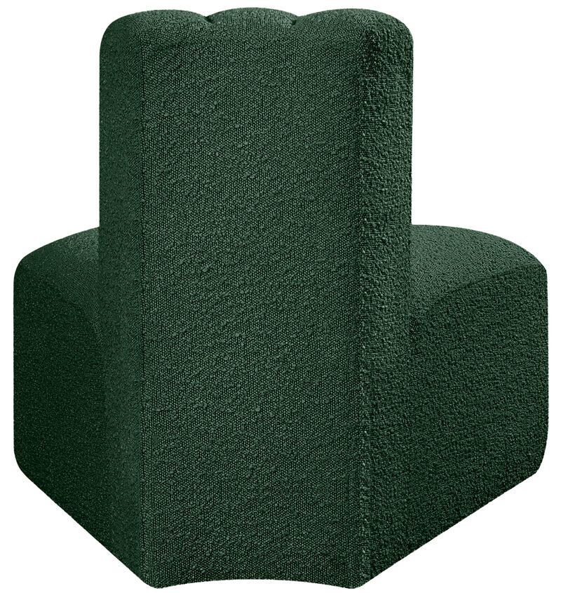 Meridian Furniture Arc Black Boucle Fabric Reverse Corner image number 2