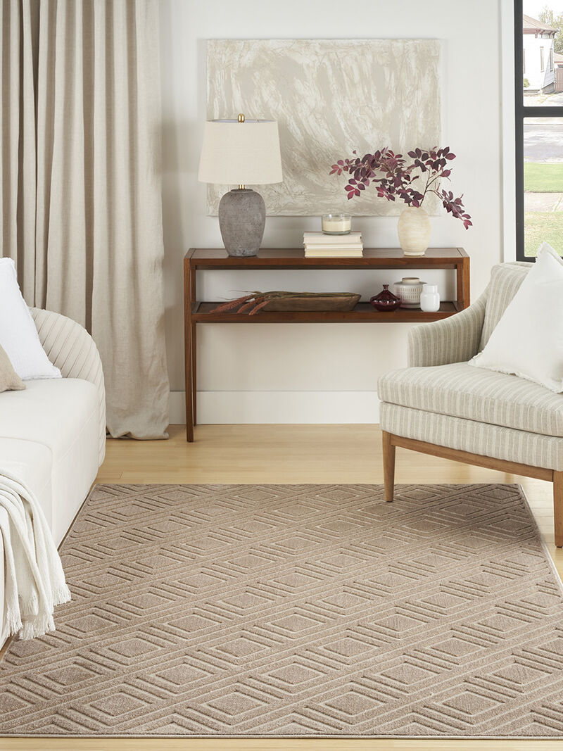 Care Free CAF03 Brown 3'11" x 5'11" Rug