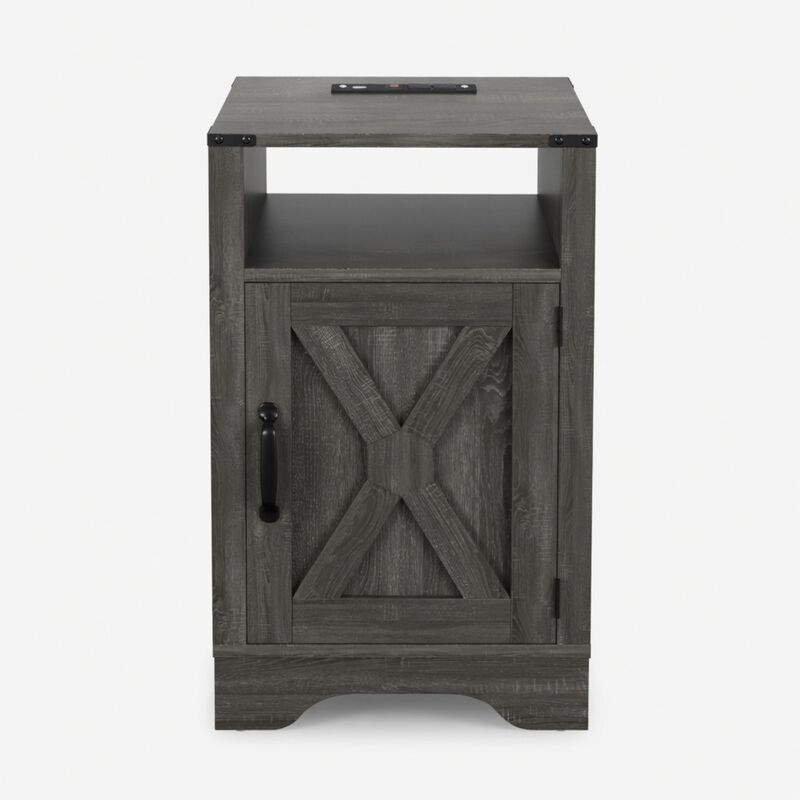 Clahog 16" Farmhouse Nightstand image number 0