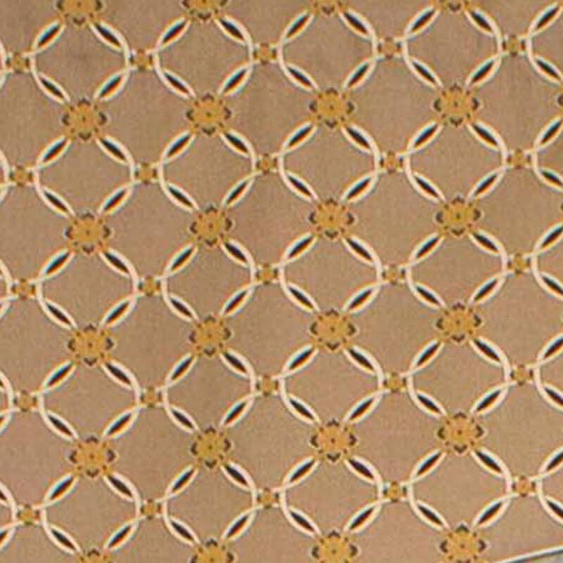 Andromeda Geometric Arch 3" Rod Pocket Valance 50" x 17" Stone by RLF Home