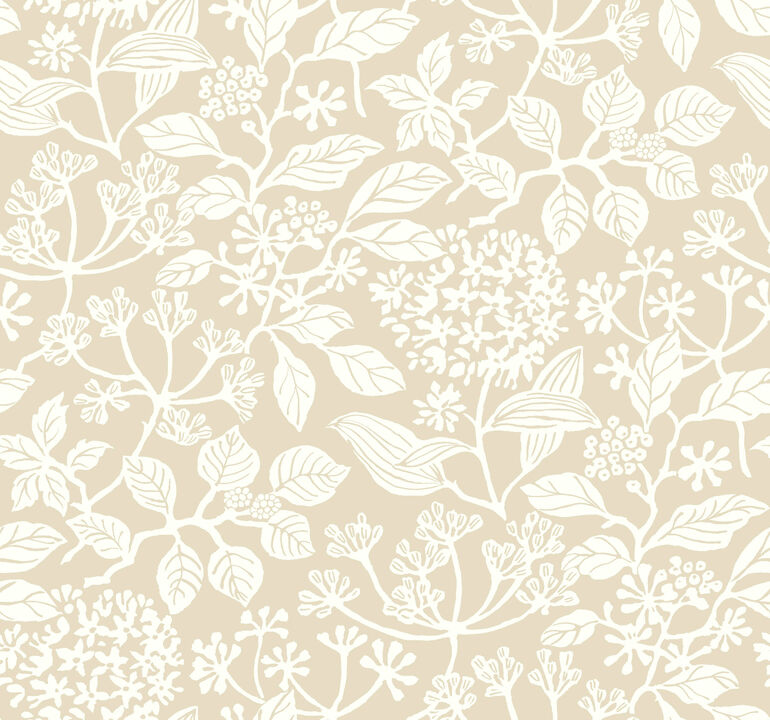 Rowen Beige Botanical Wallpaper