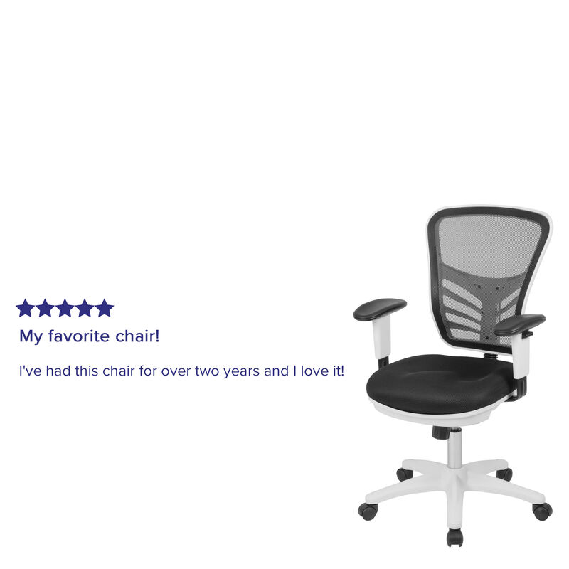 Nicholas Mid-Back Dark Gray Mesh Multifunction Executive Swivel Ergonomic Office Chair with Adjustable Arms image number 2