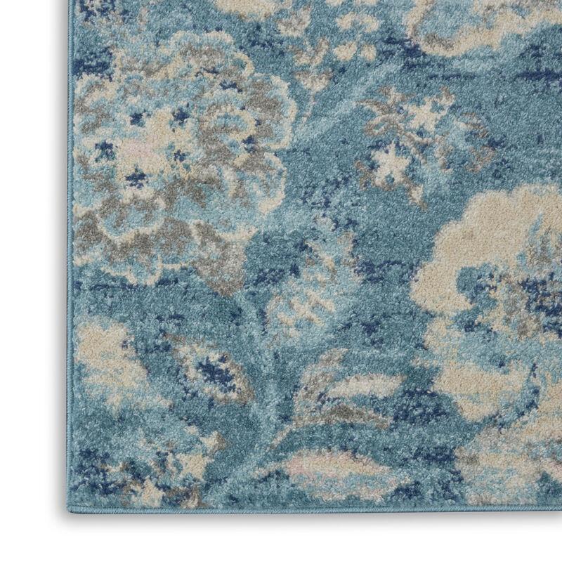 Tranquil TRA02 Turquoise 2' x 4' Rug image number 3