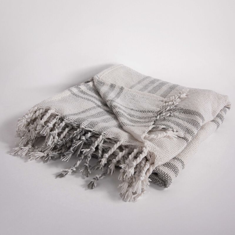 Gray 50" x 60" Throw Blanket