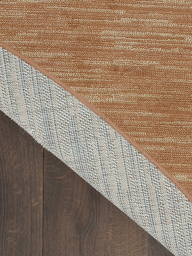 Nourison Essentials NRE01 Rust 4' x Round Rug image number 1