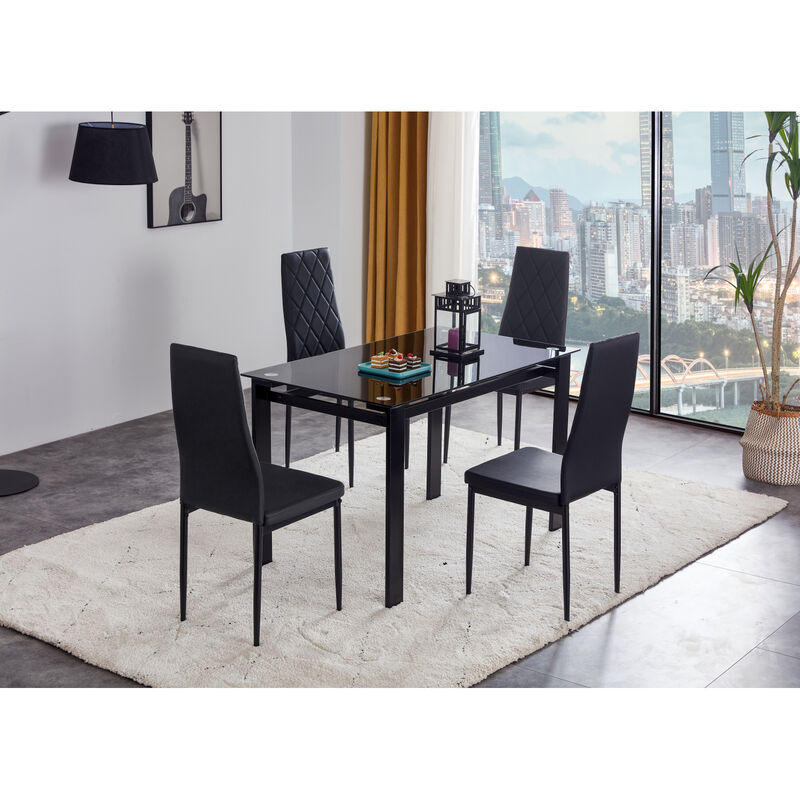 5-piece Dining Table Set, Dining Table and Chair image number 2