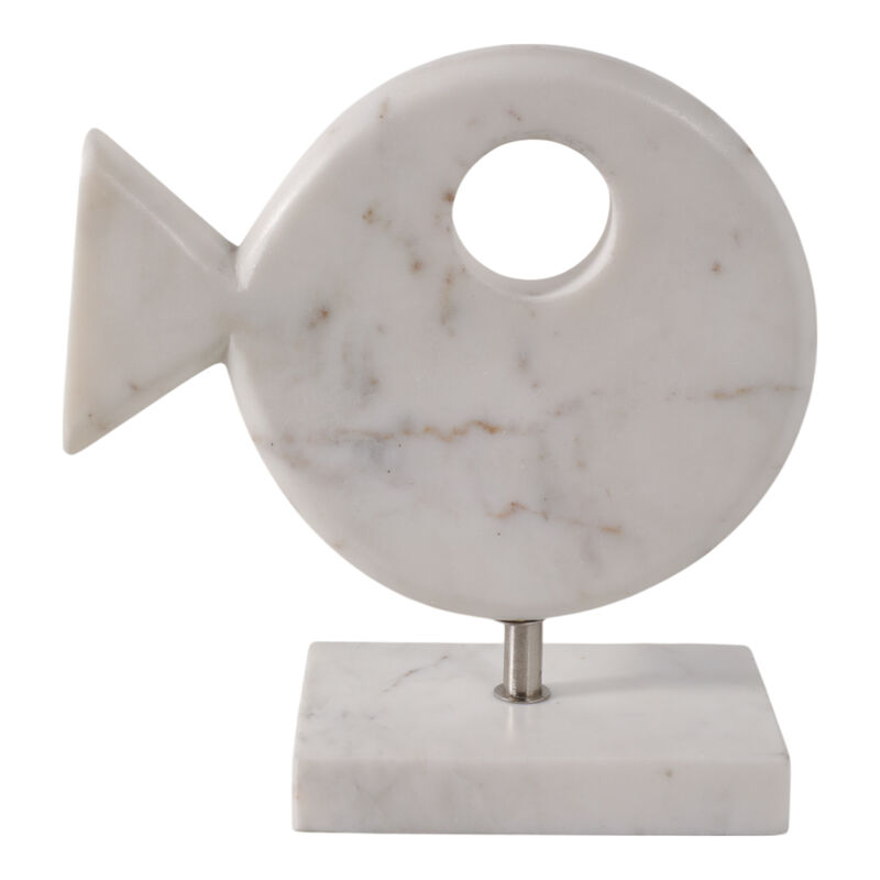 9x9 Marble Fish On Stand image number 0