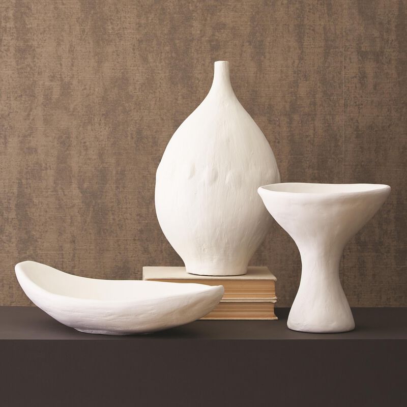 Modernist Vase-White