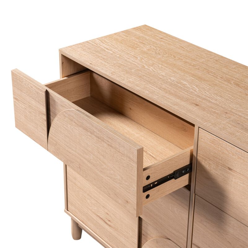 Crorn Mid Century 6-Drawer Dresser image number 8