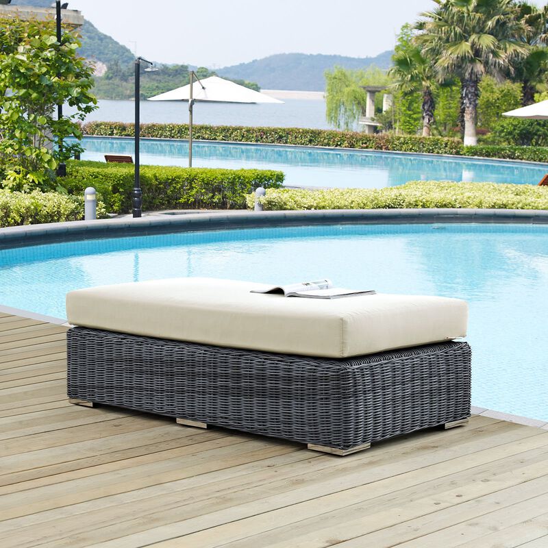 Summon Outdoor Patio Sunbrella Rectangle Ottoman image number 5