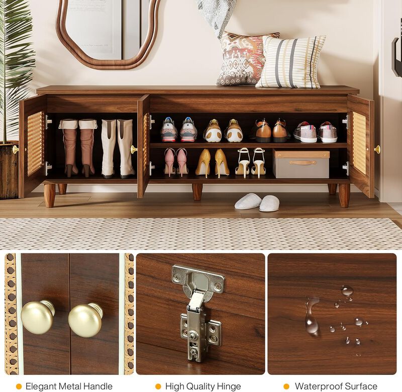 Hidden Storage Design Shoe Cabinet For Entryway image number 6