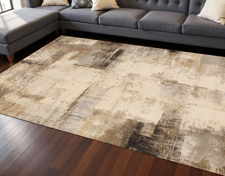 HomeRoots Abstract Area Rug