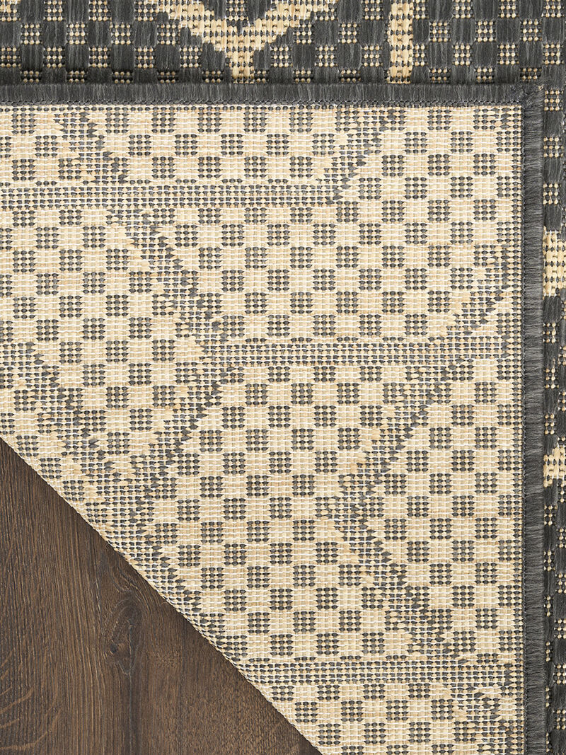 Horizon Indoor/Outdoor HOZ01 Charcoal 4' x 6' Rug