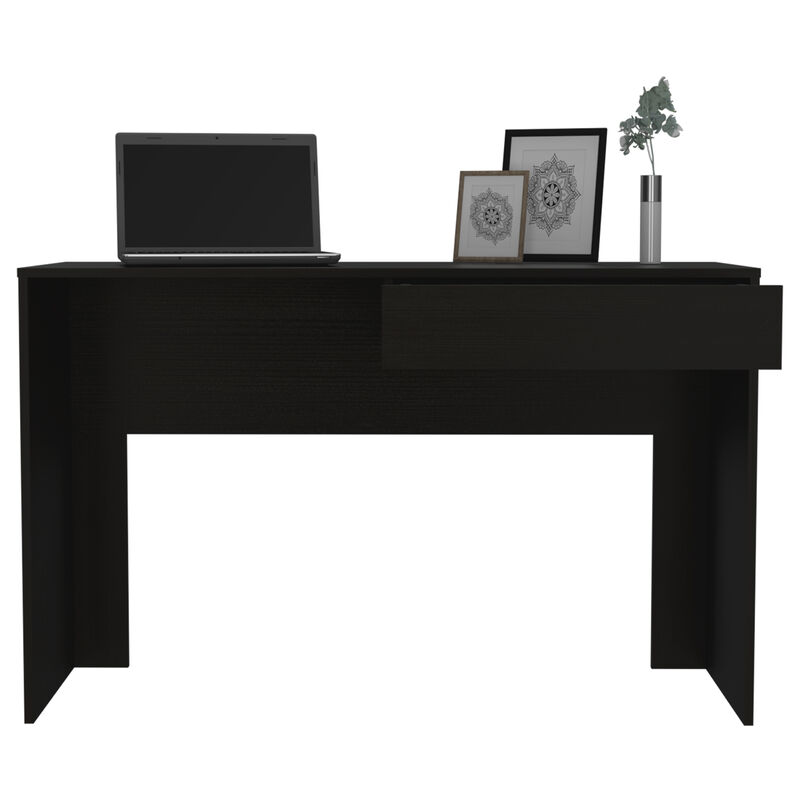 DEPOT E-SHOP Acanto 1 Drawer Writing Computer Desk, Black