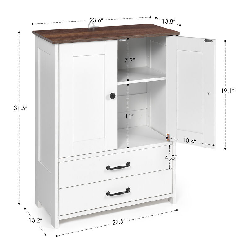 Suvild Wood Pet Feeding Station Cabinet image number 9