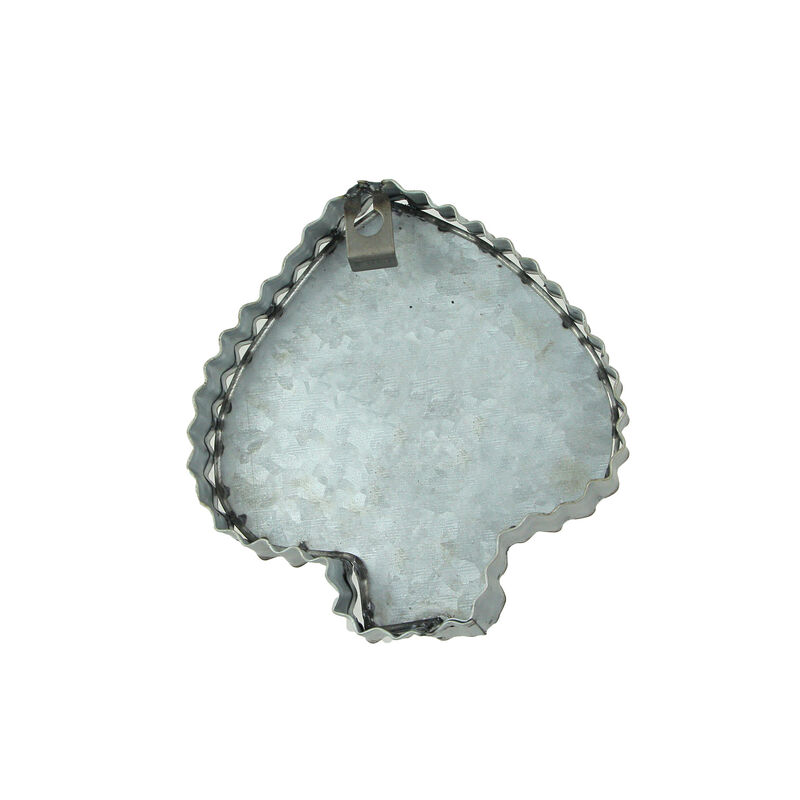 Set of 4 Galvanized Zinc Finish Playing Card Suit Cookie Cutter Wall Hooks image number 2