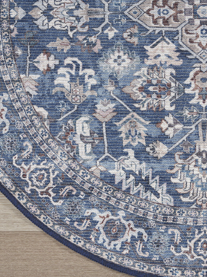 Machine Washable Series 1 SR104 Navy/Ivory 7'10" x 9'10" Rug