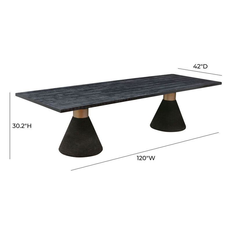 Rishi Black Rope Rectangular Table image number 6