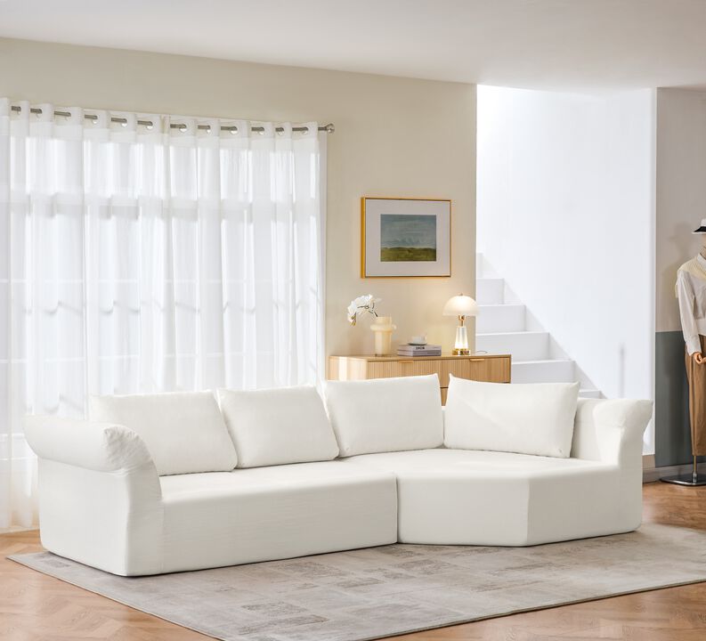 Kelhak Modern Minimalist Modular Sectional Sofa