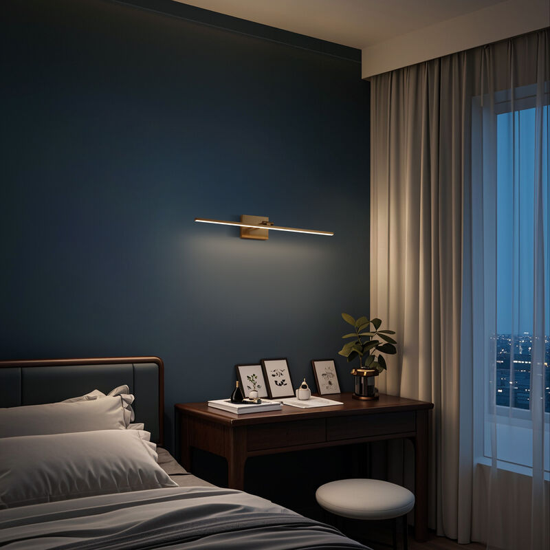 Santino 28" Modern Minimalist Swivel Integrated Dimmable LED Rechargeable Picture Light with Touch Sensor