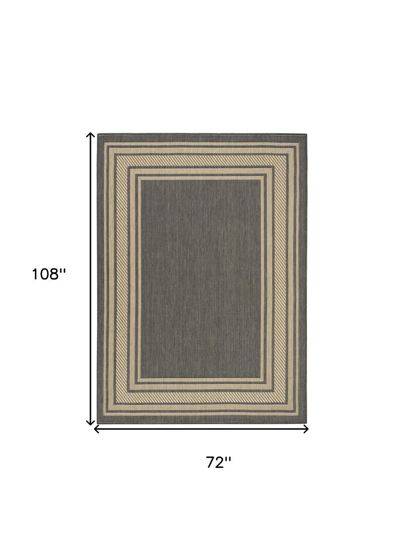 HomeRoots Geometric Indoor Outdoor Area Rug image number 6