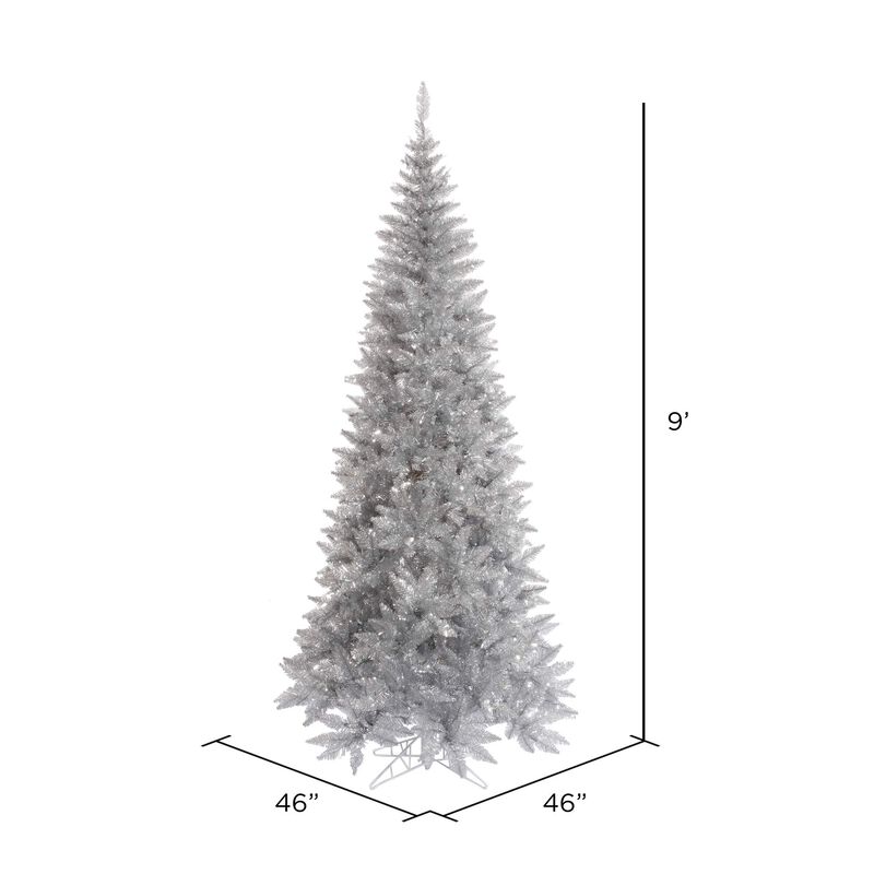 Vickerman Tinsel Silver Slim Fir - image number 2