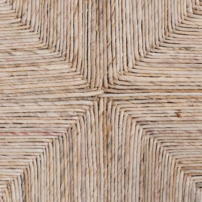 bali & pari Fika Wishbone Counter Stool with Handwoven Seagrass Seat - Mahogany Wood Frame Counter Height Seating for Kitchen Island or Dining Area, Black image number 6