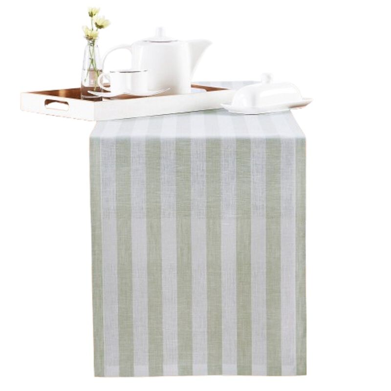 Solino Home 100% Pure Linen Table Runner - Sorrento Stripe